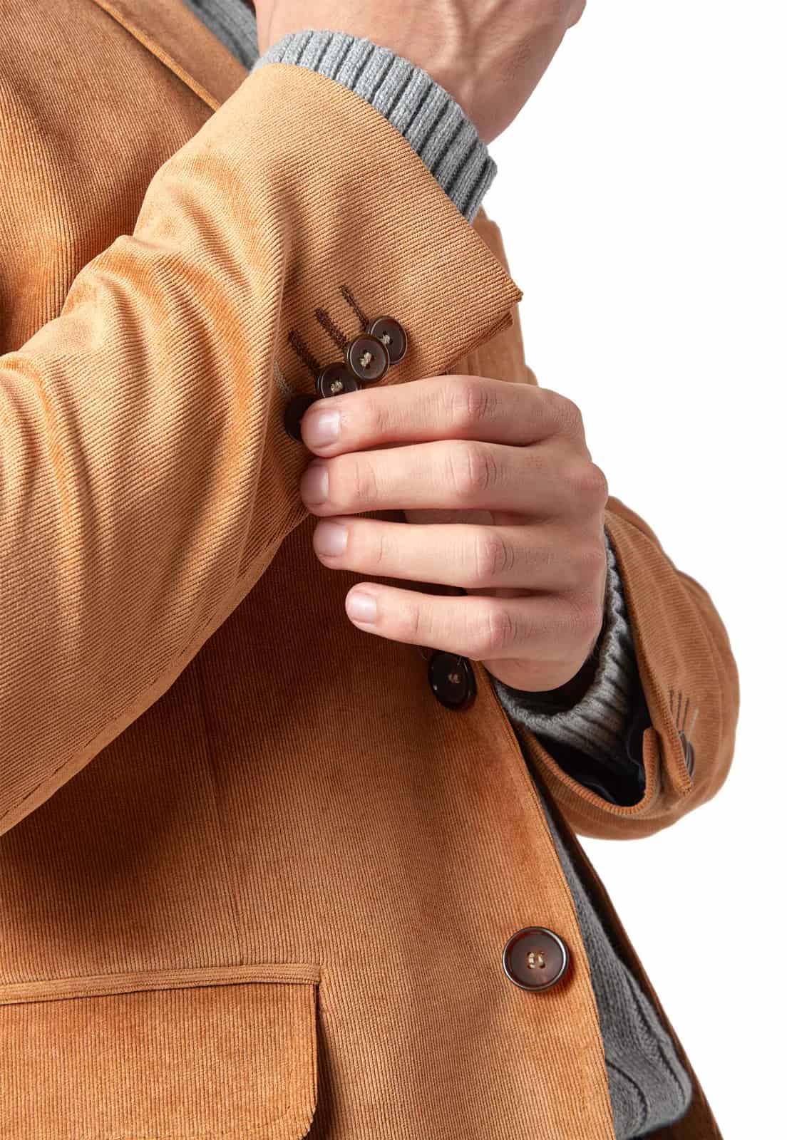 Blazer clásico pana camel. - miniatura 7