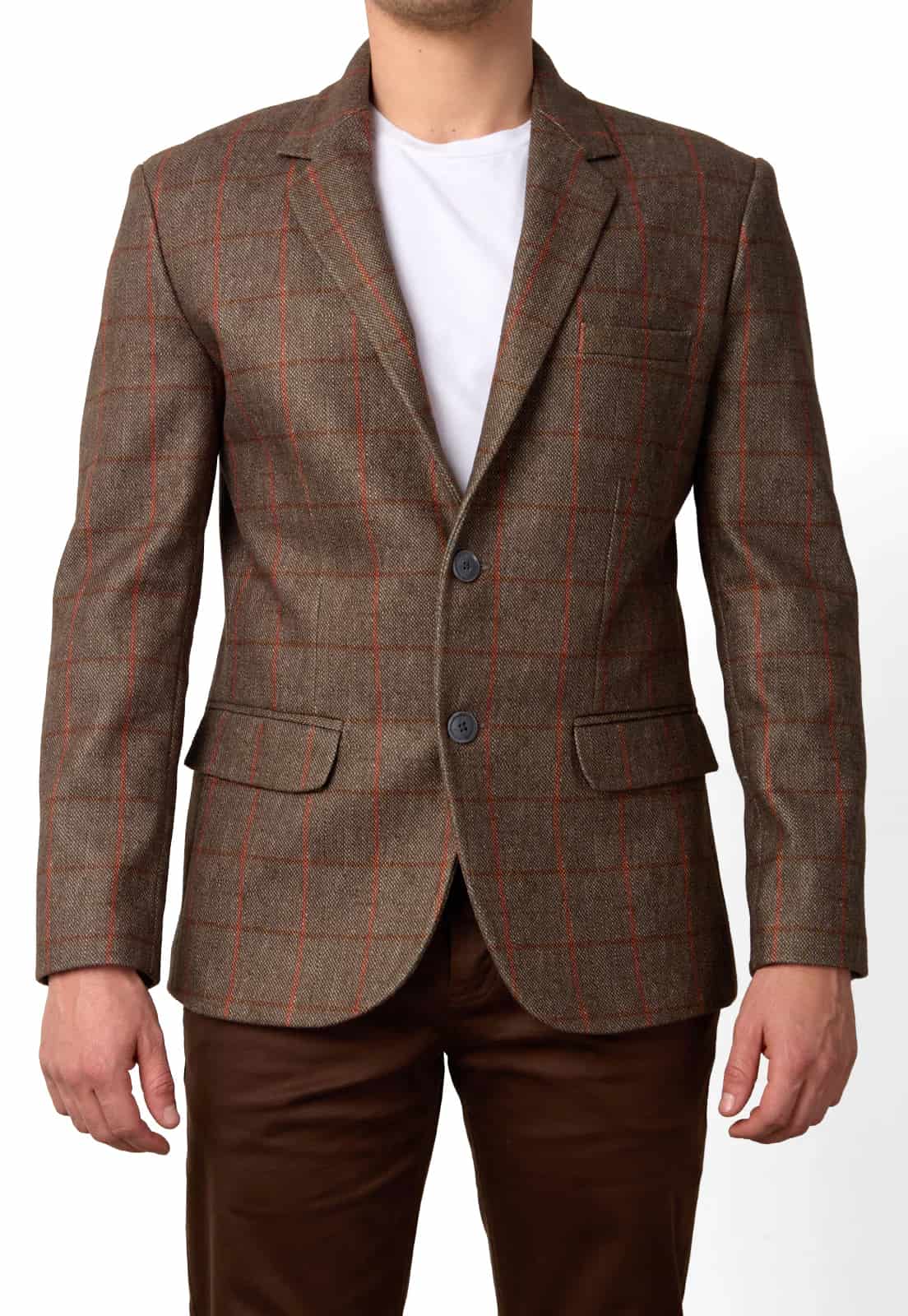 Blazer estampado verde a cuadros - miniatura 9