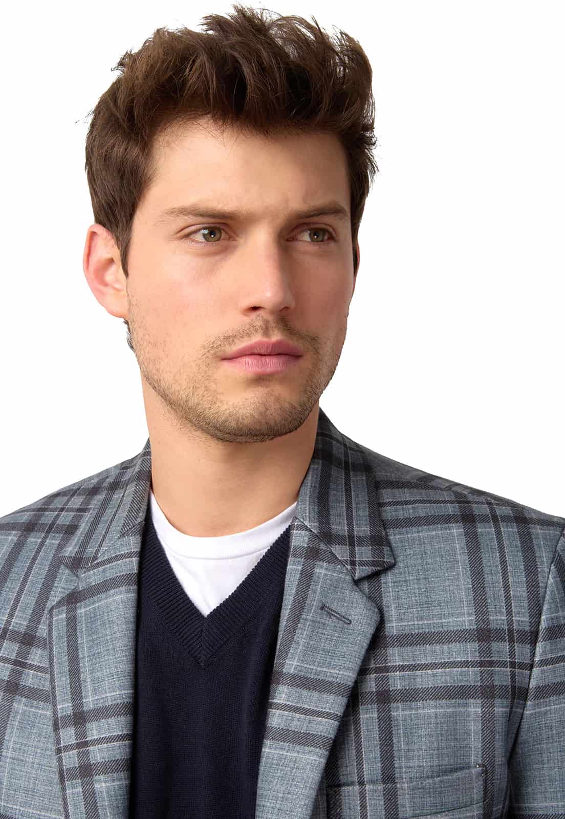 Blazer estampado negro a cuadros - miniatura 18