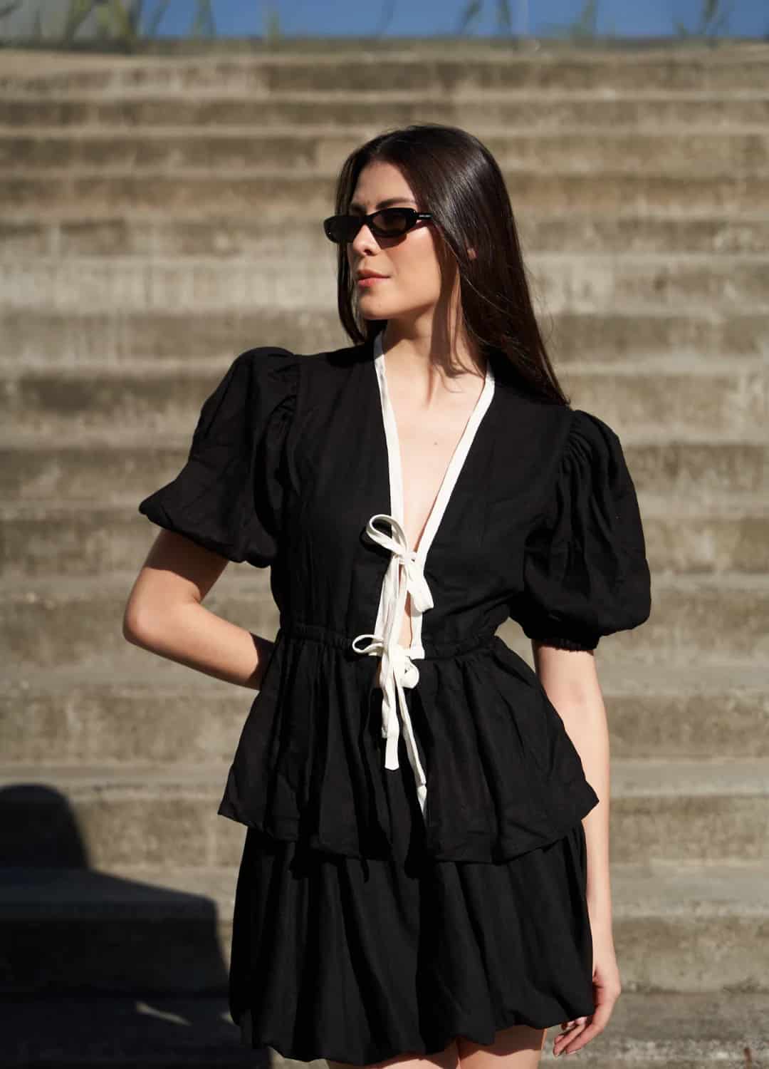 Blusa Arboleda Negro/Ivory - miniatura 7