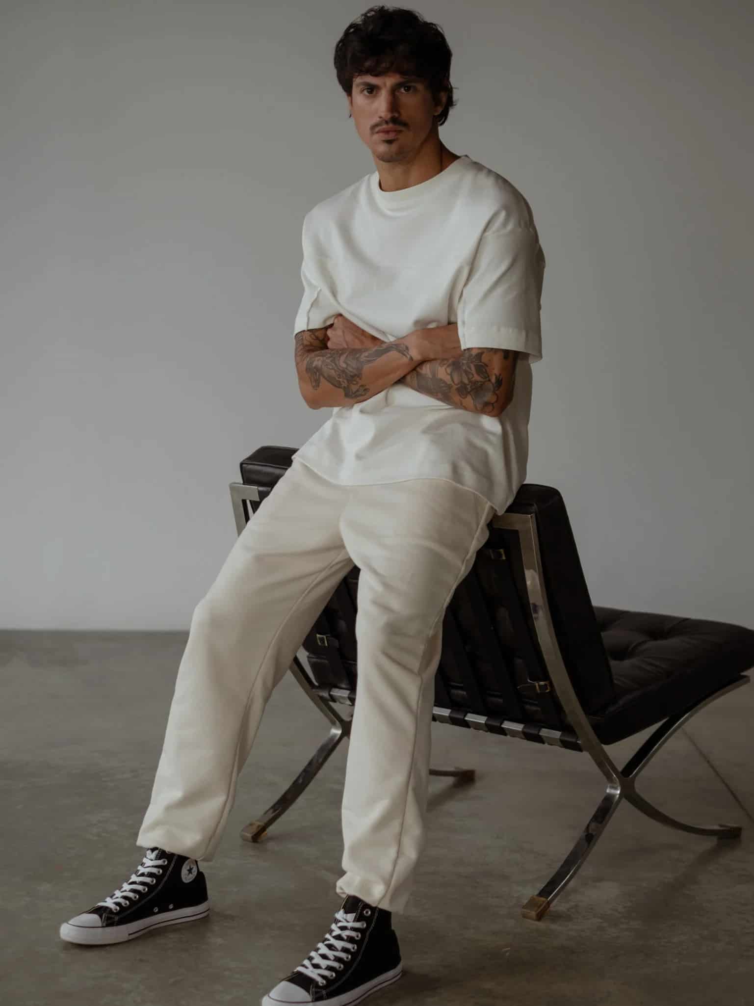MEN MINIMAL JOGGER - CREAMY - miniatura 6