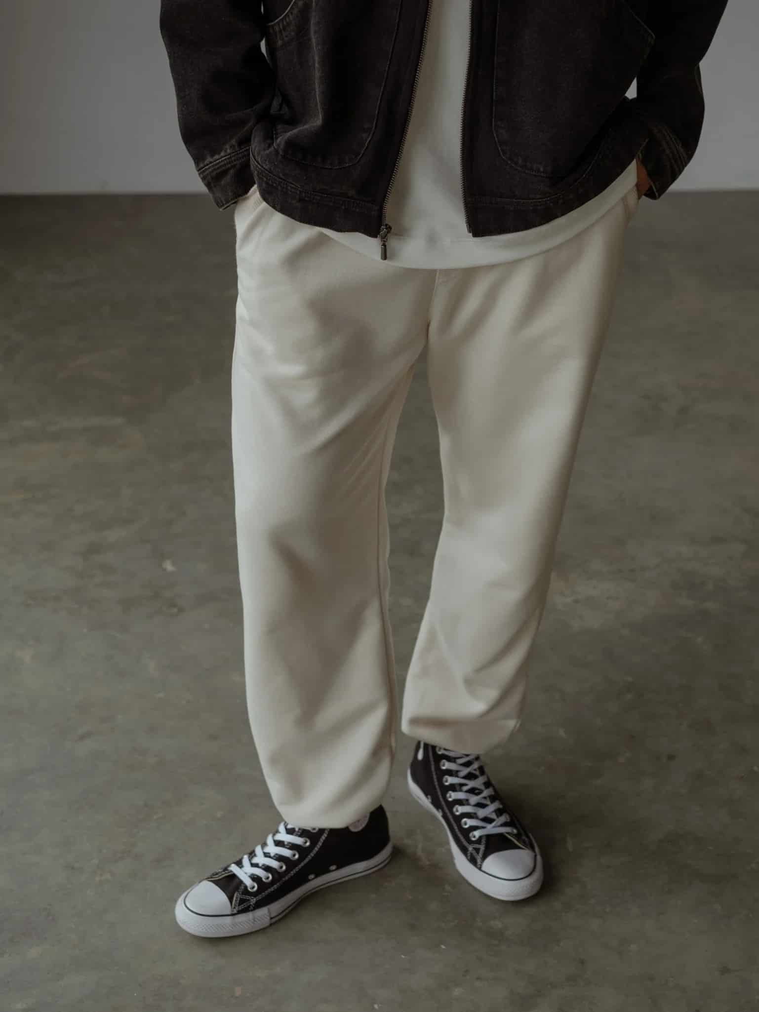 MEN MINIMAL JOGGER - CREAMY - miniatura 2