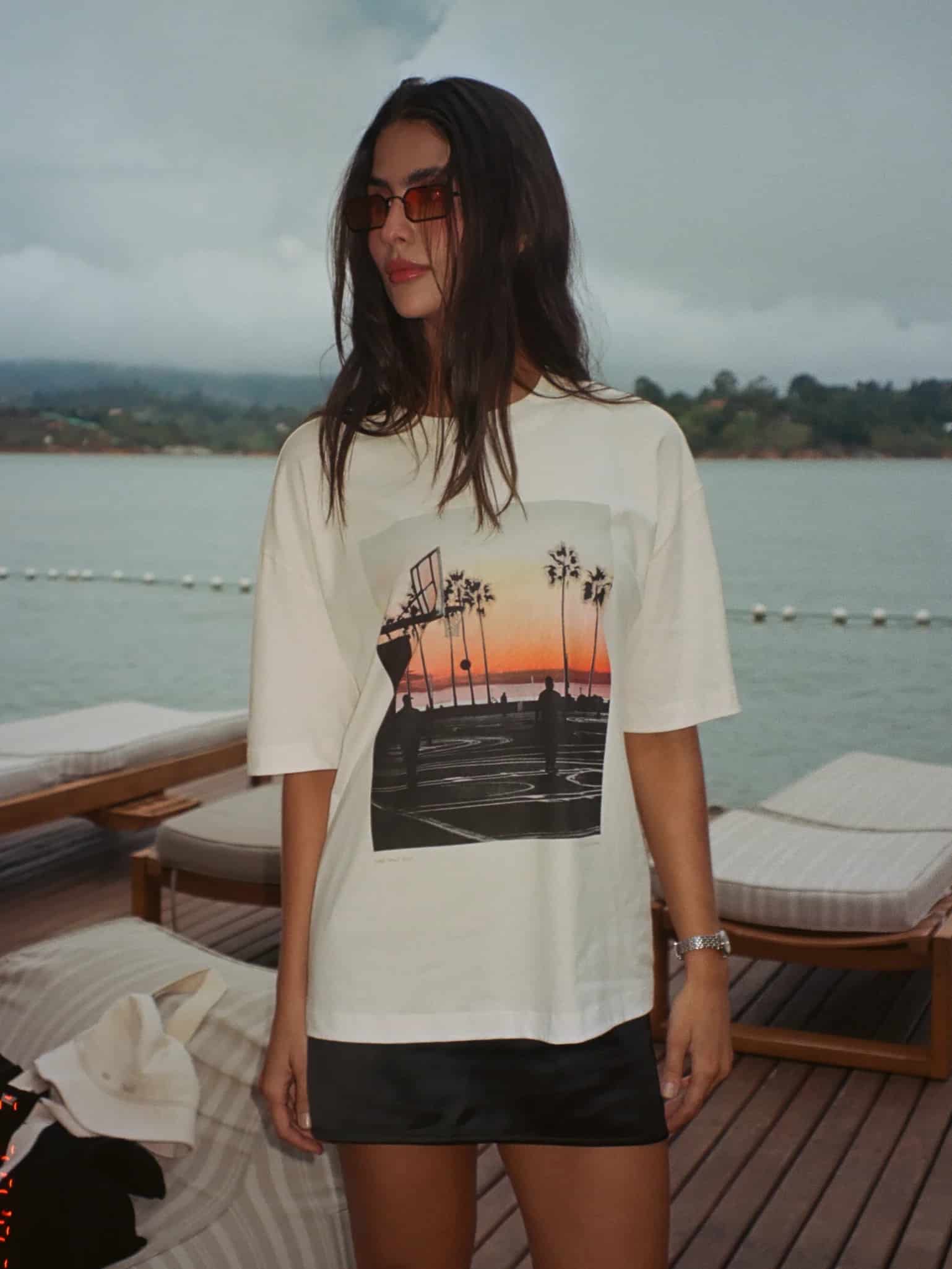 L.A. SUNSET PHOTOGRAPHY T-SHIRT - SOFT WHITE - miniatura 16