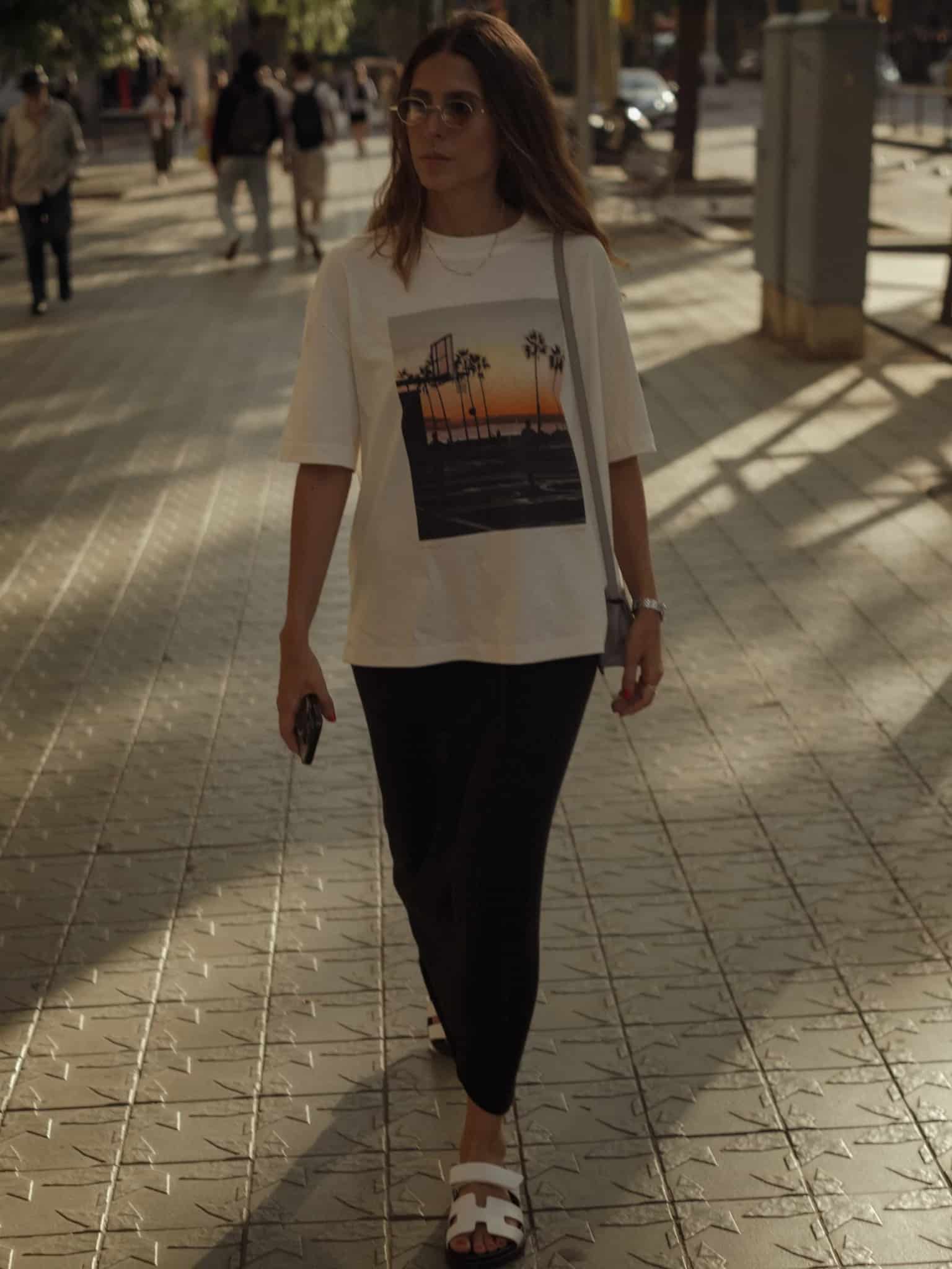 L.A. SUNSET PHOTOGRAPHY T-SHIRT - SOFT WHITE - miniatura 15
