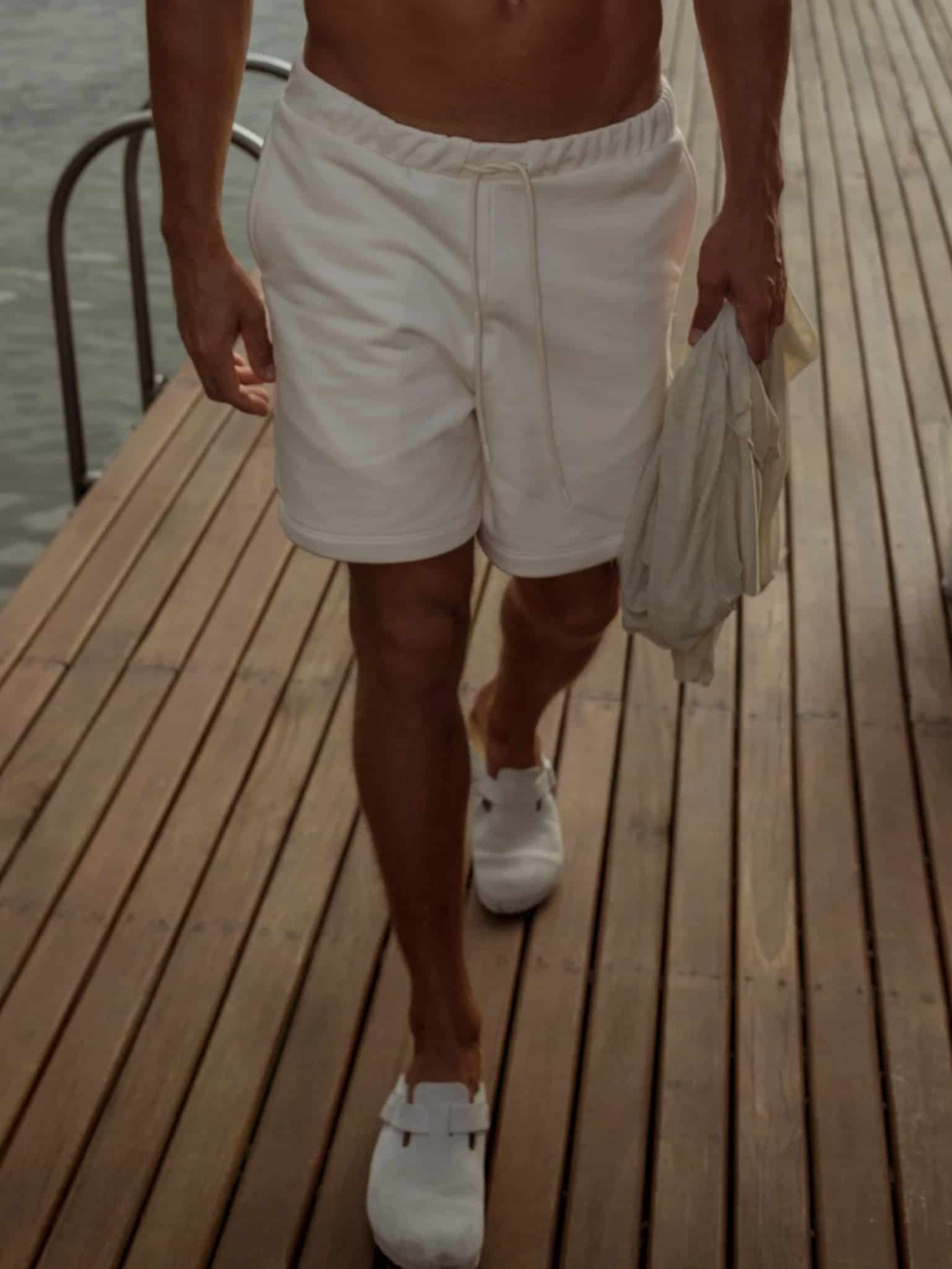 MEN COTTON MINIMAL SHORT - SEA SALT - miniatura 19