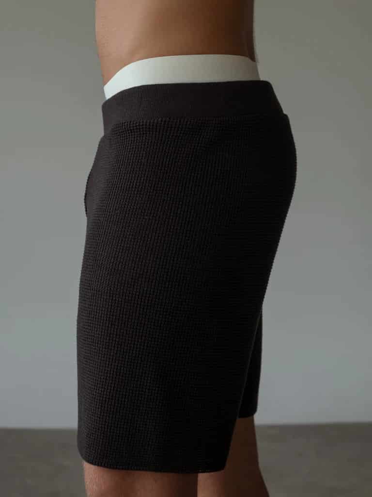 MEN KNIT SHORT - BLACK - miniatura 7