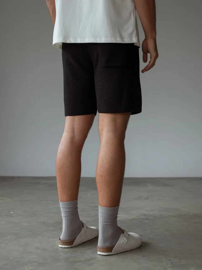 MEN KNIT SHORT - BLACK - miniatura 9