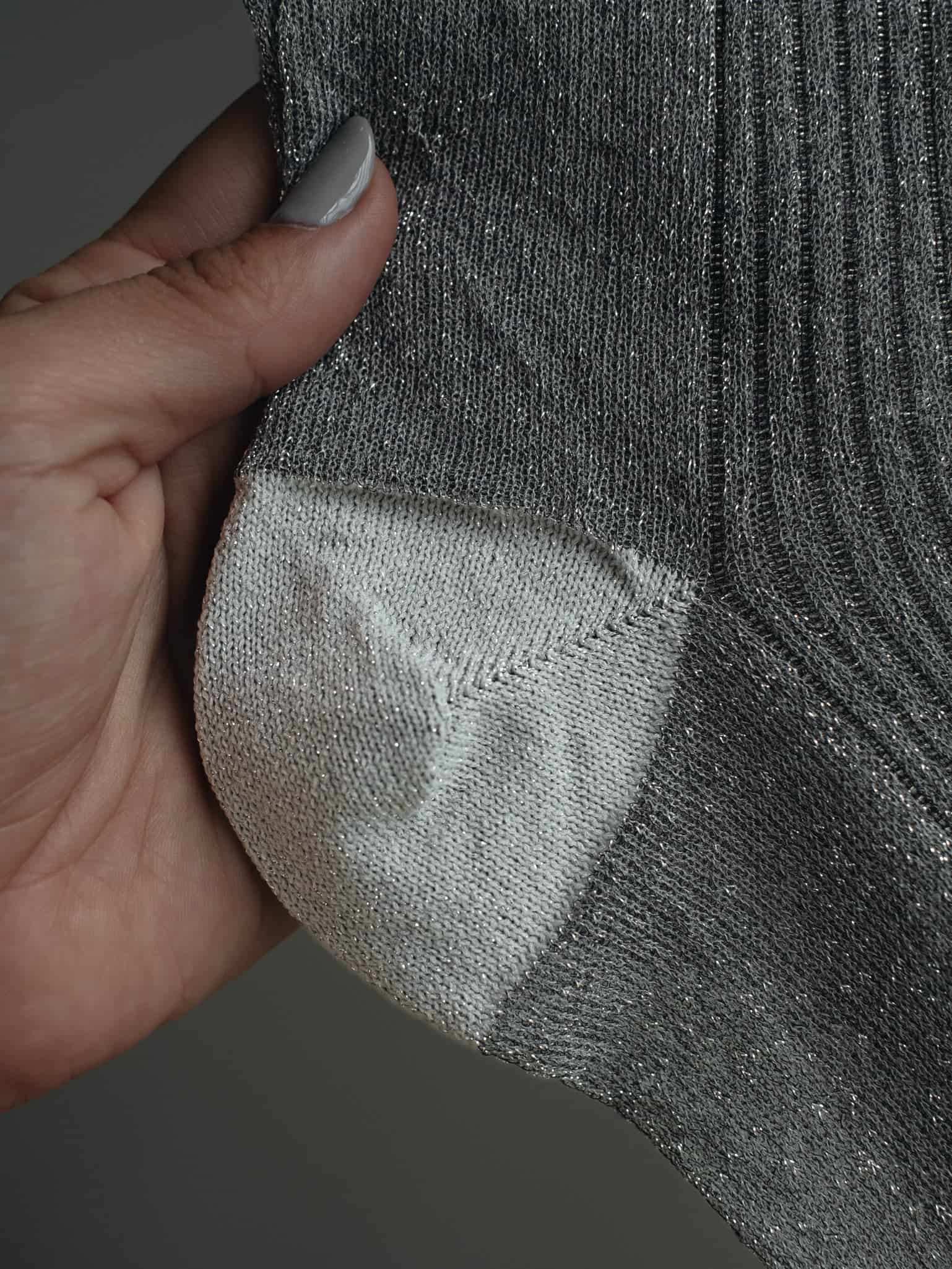 MESH SHINY SOCKS - PLATINUM - miniatura 21