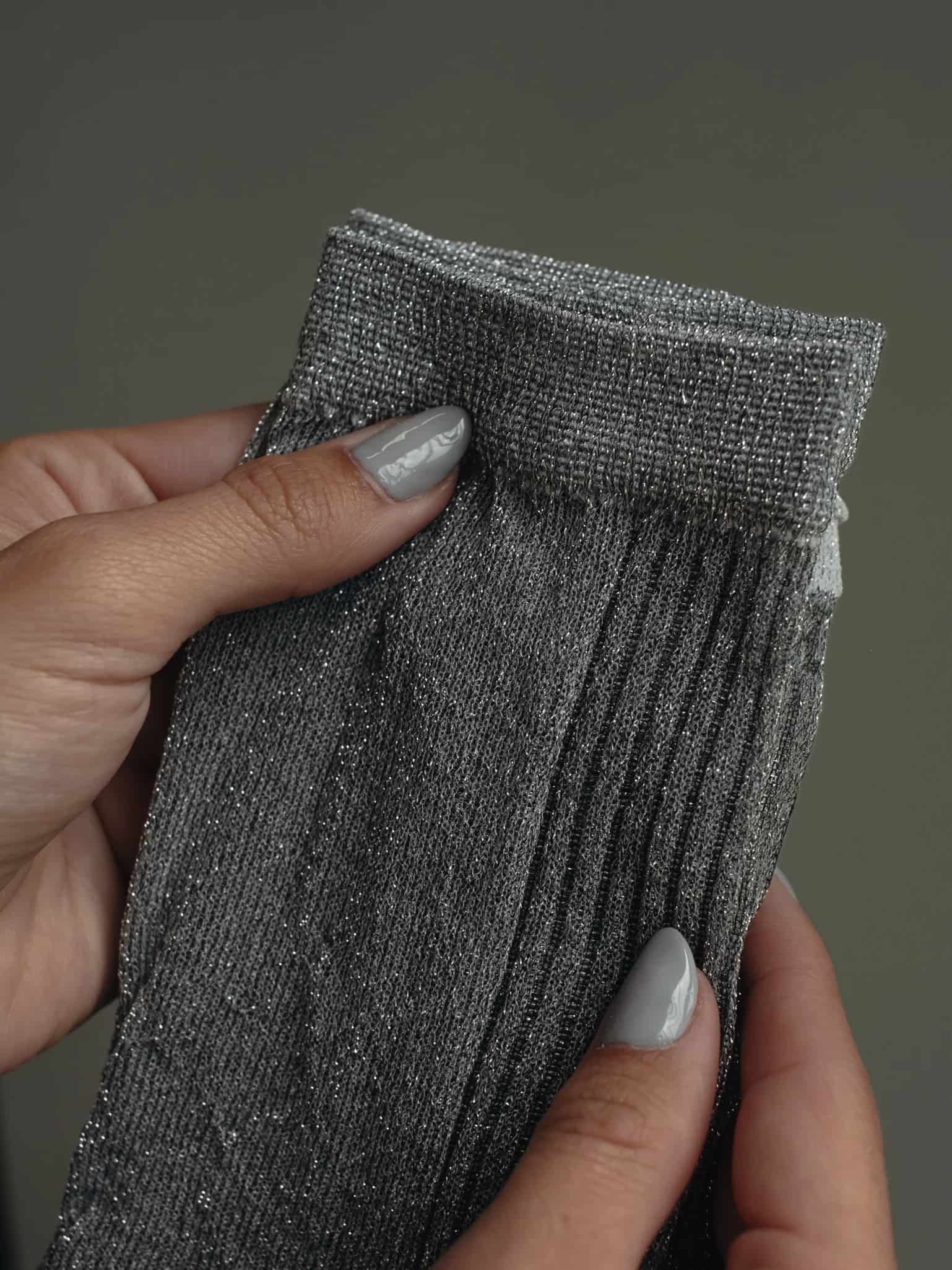 MESH SHINY SOCKS - PLATINUM - miniatura 20