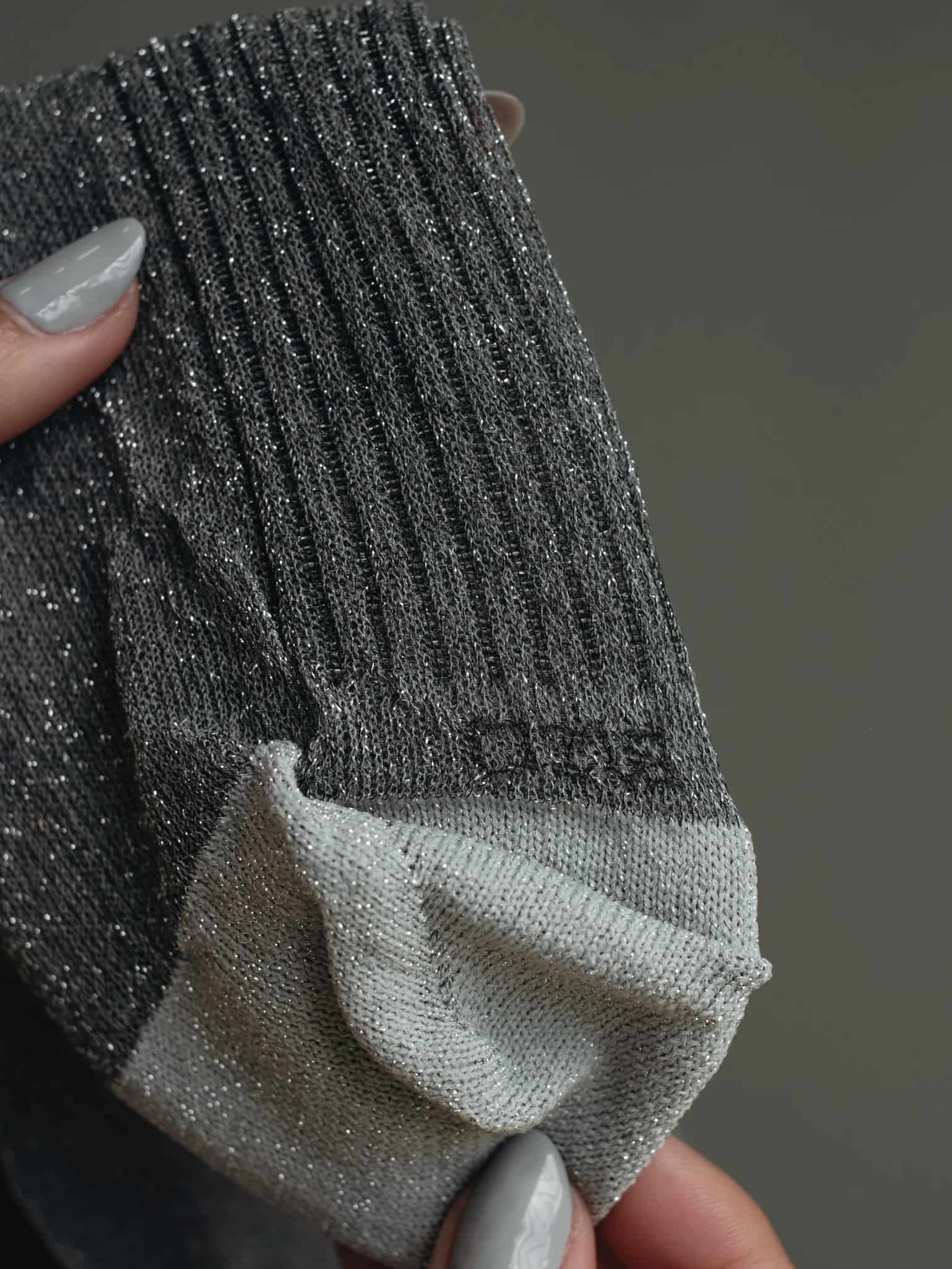 MESH SHINY SOCKS - PLATINUM - miniatura 22