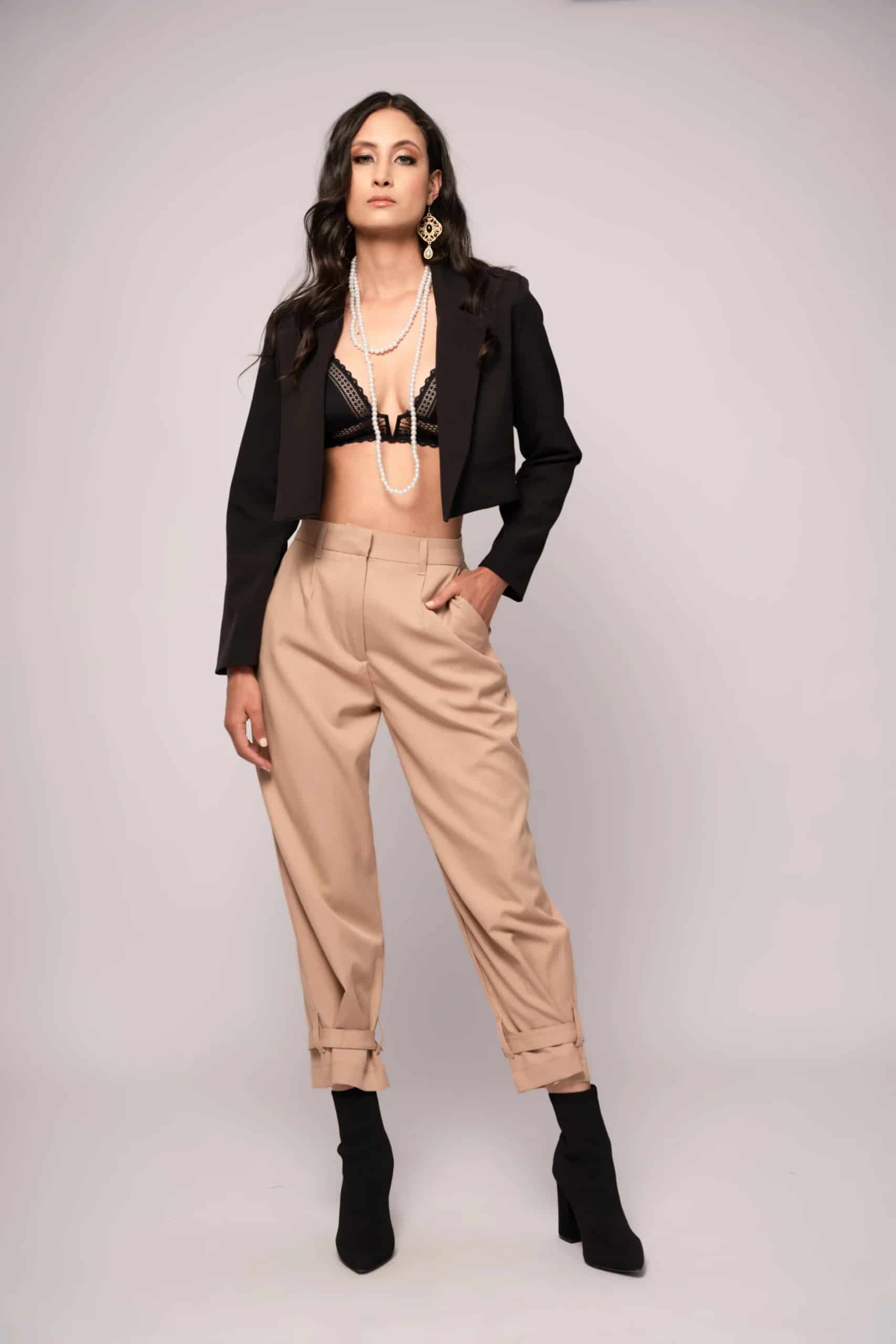 Blazer Corto Negro - miniatura 4