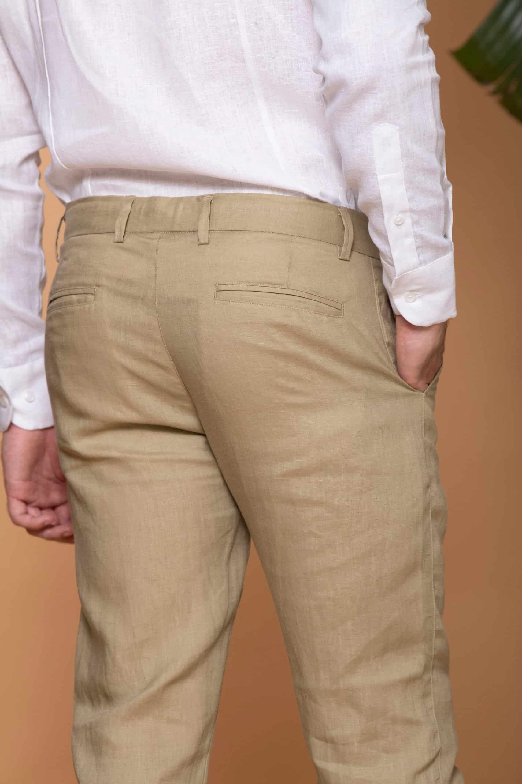 Traje Slim Fit 100% Lino Verde Aloe - miniatura 12