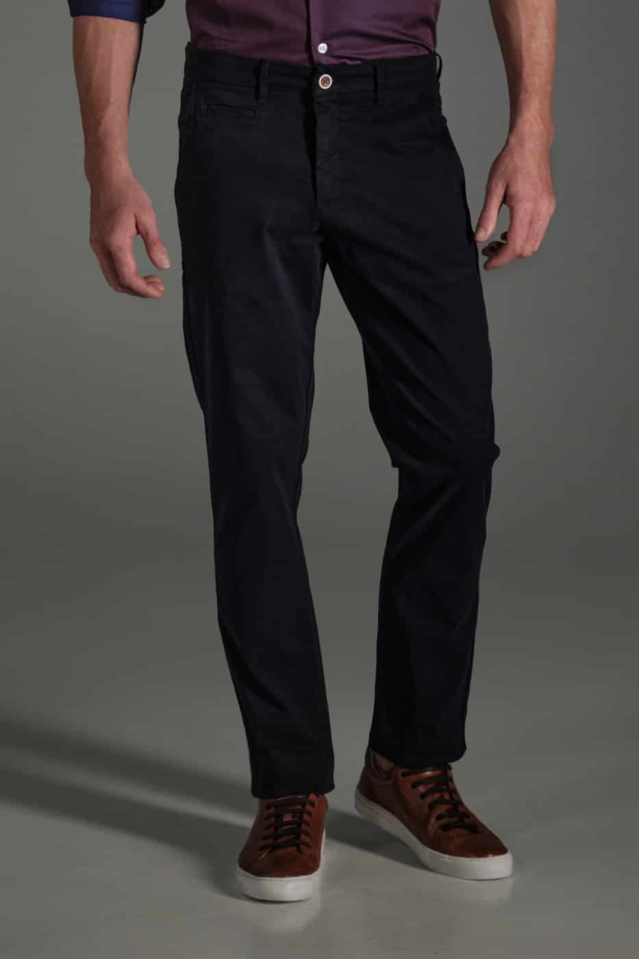 Pantalón Chino Slim Dril Azul Navy - miniatura 2