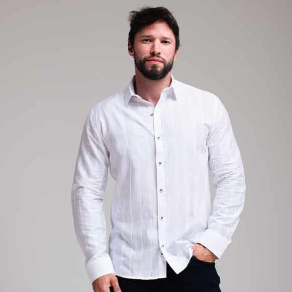 CAMISA ML 100% ALGODON HOMBRE - miniatura 14