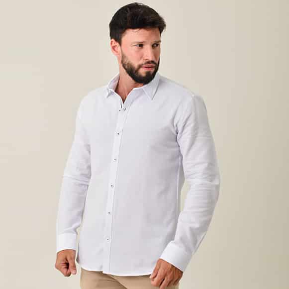 CAMISA ML 100% ALGODON HOMBRE - miniatura 41