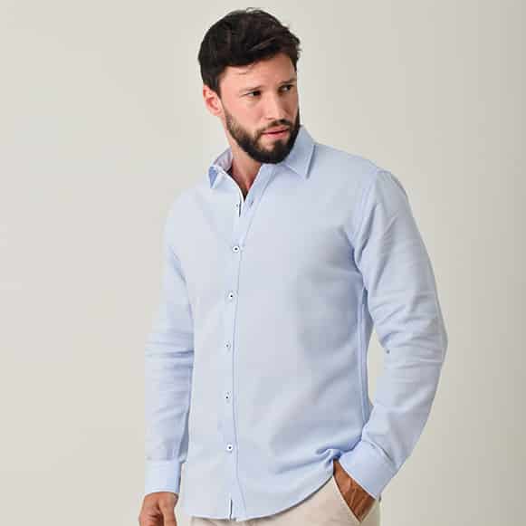 CAMISA ML 100% ALGODON HOMBRE - miniatura 40