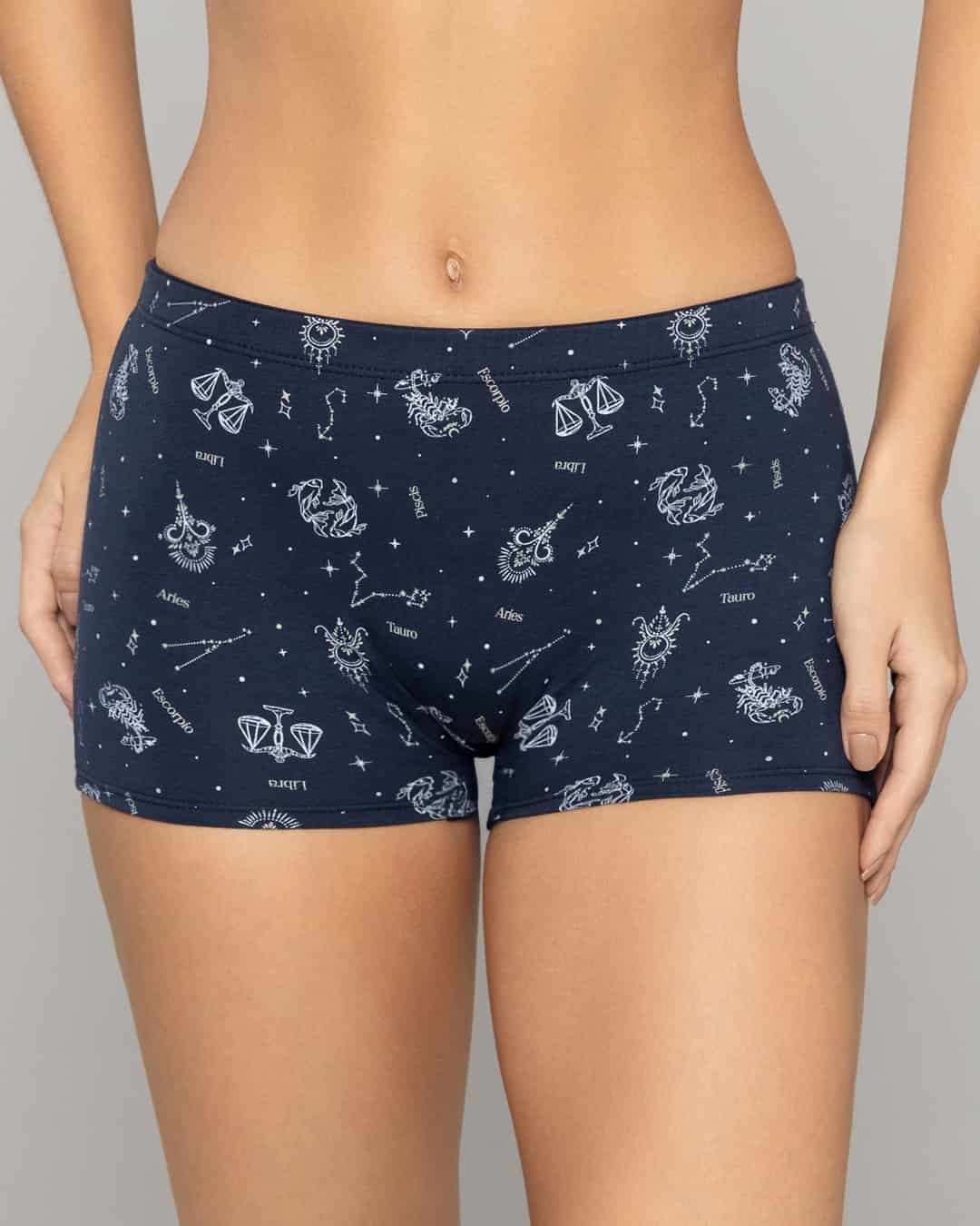 Boxer Largo Tiro Alto en Algodón Estampado para Mujer Ref. 8023 - miniatura 11
