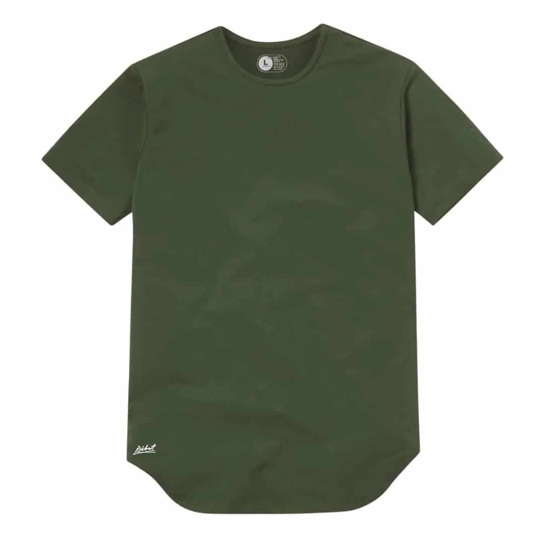 Camiseta Básica Curve Verde Militar - miniatura 1