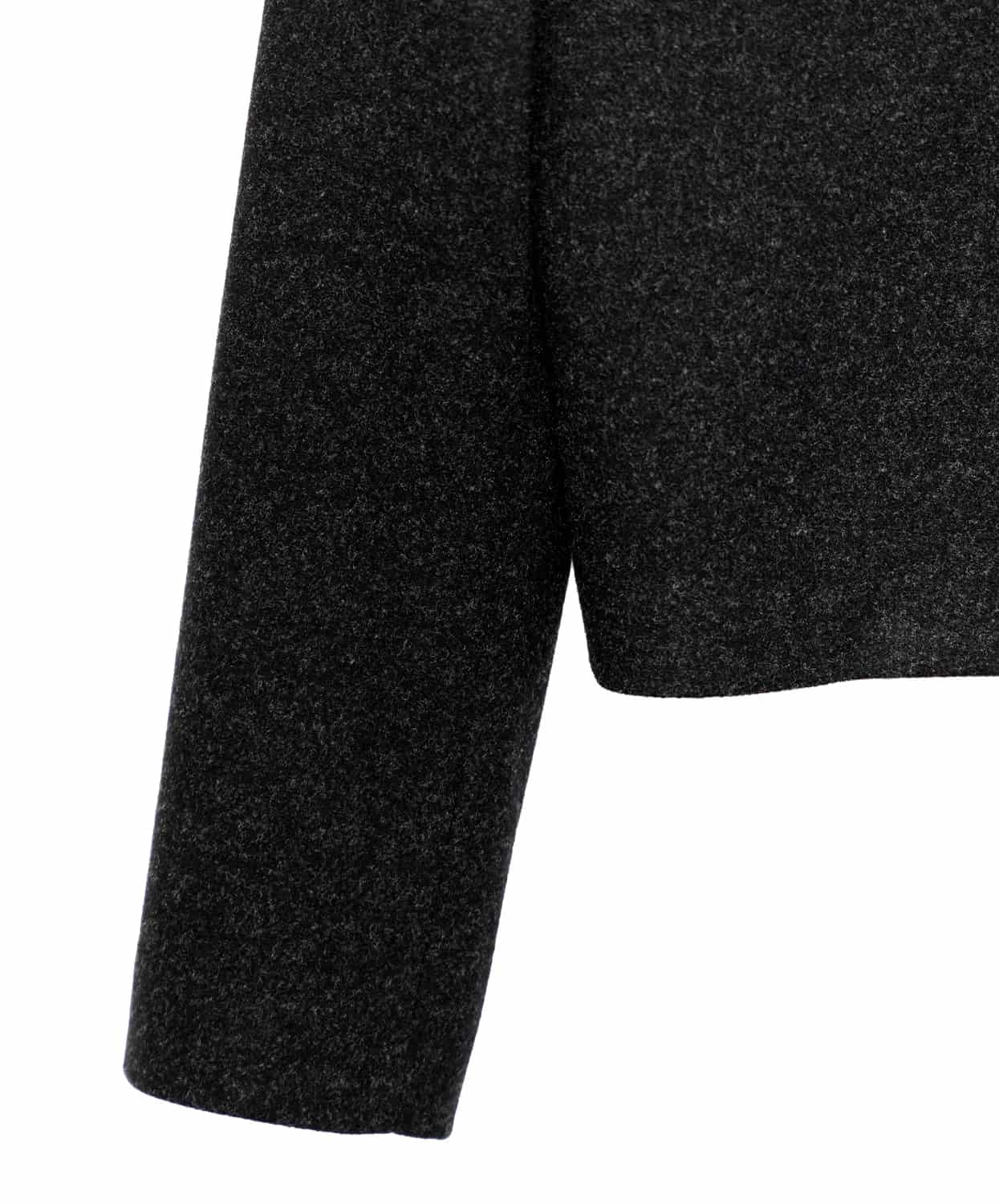 Chaqueta Cropped en Paño Negro Varsovia - miniatura 8