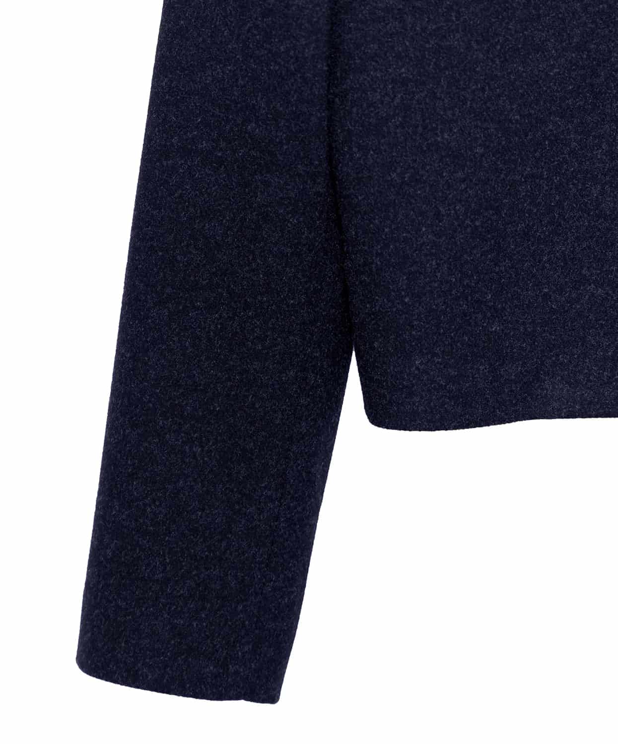 Chaqueta Cropped en Paño Azul Toronto - miniatura 7