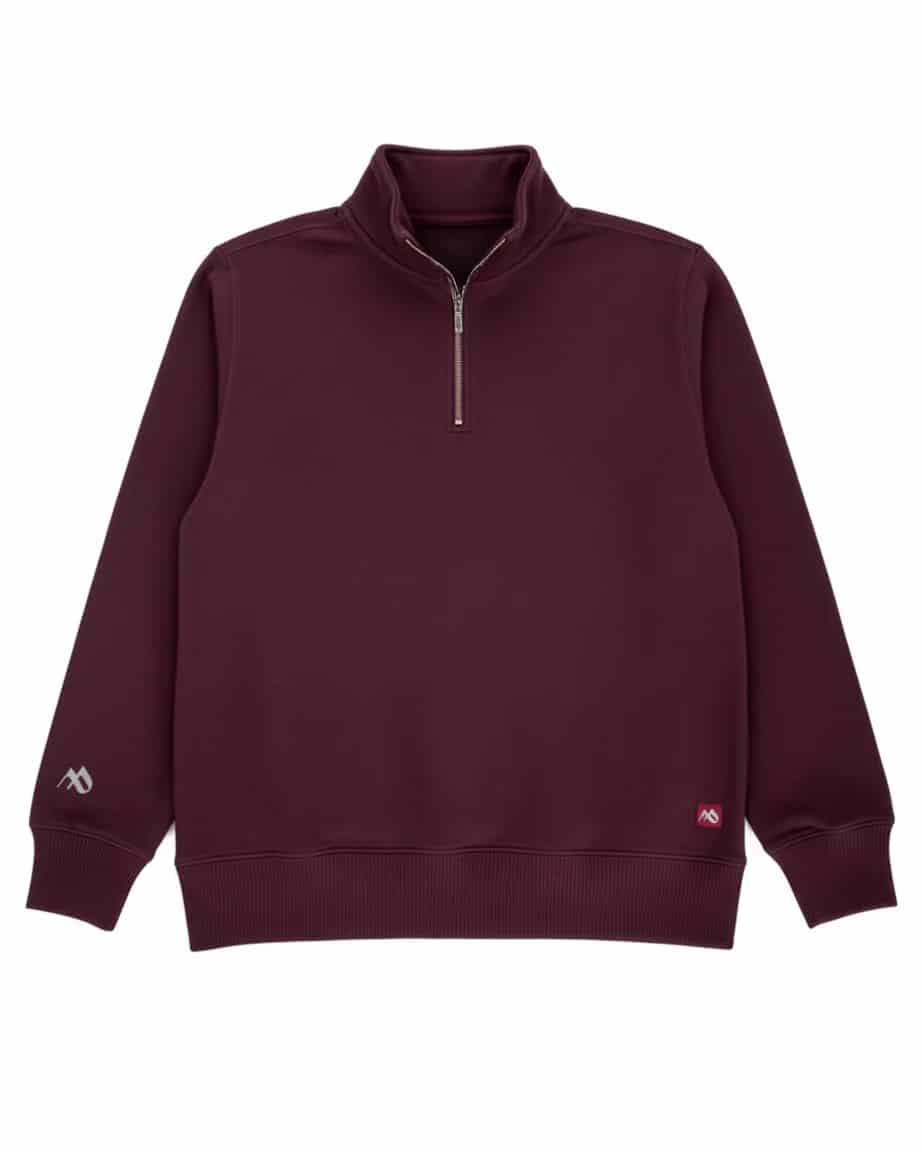 Buzo cuello alto hombre Vinotinto Burdeos - miniatura 12