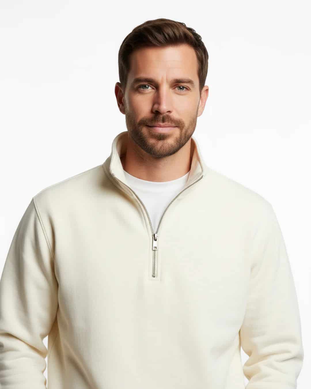 Buzo cuello alto hombre Marfil - miniatura 5