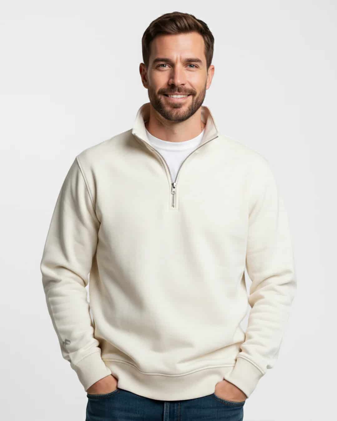 Buzo cuello alto hombre Marfil - miniatura 2