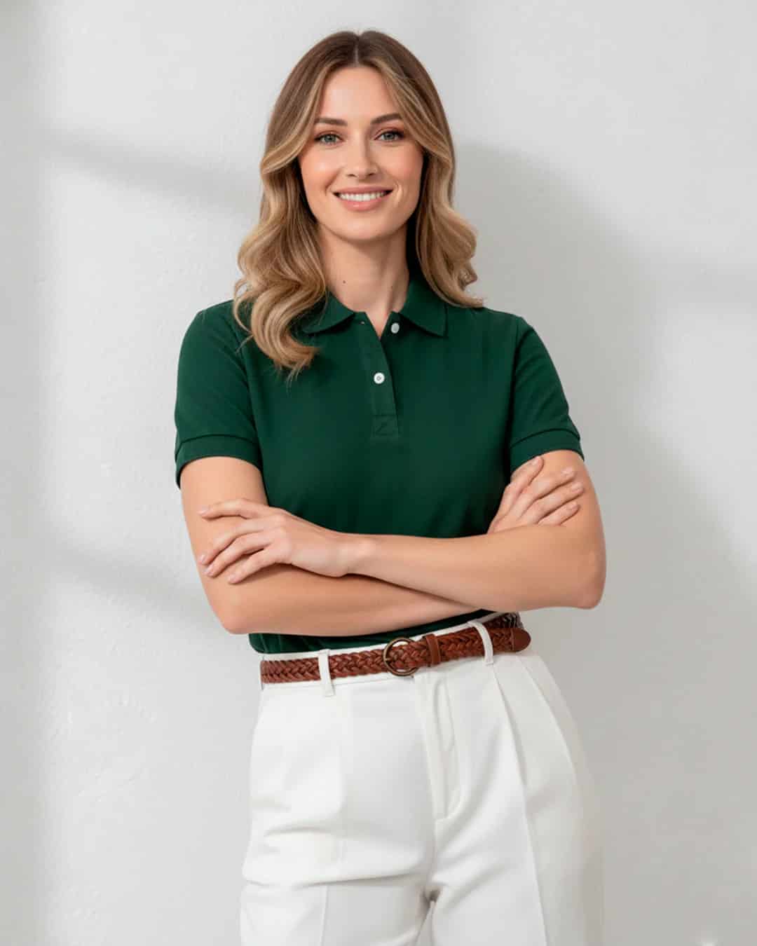 Pack de 2 Polos / Verde Pino + Beige Desert - miniatura 13