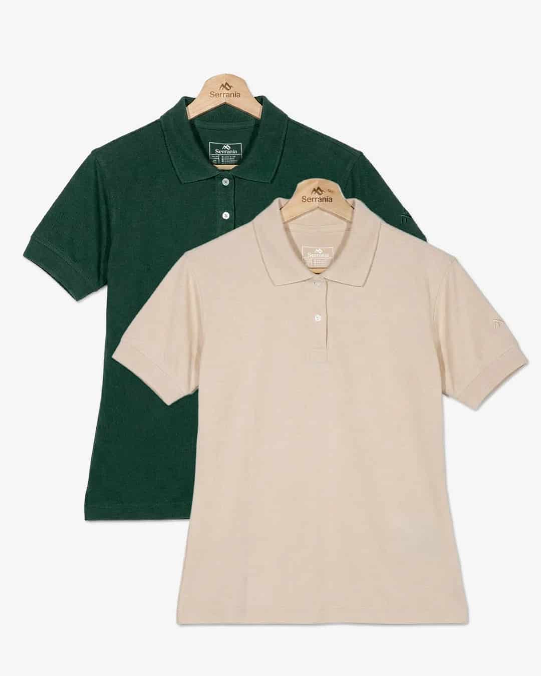 Pack de 2 Polos / Verde Pino + Beige Desert - miniatura 8