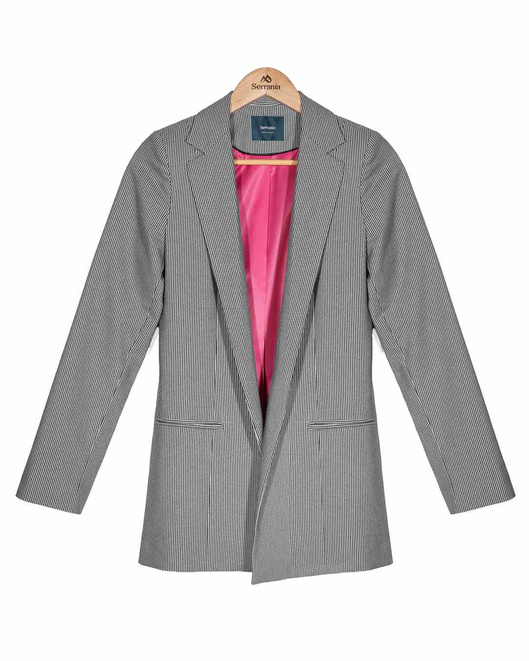 Blazer de Cuadros Negro New Napoles - miniatura 17