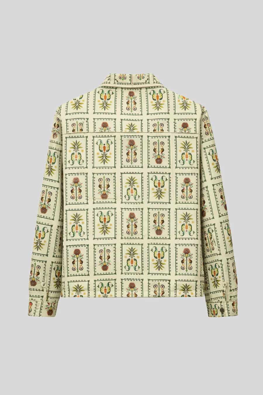 Men's overshirt linen silvan light green - miniatura 4