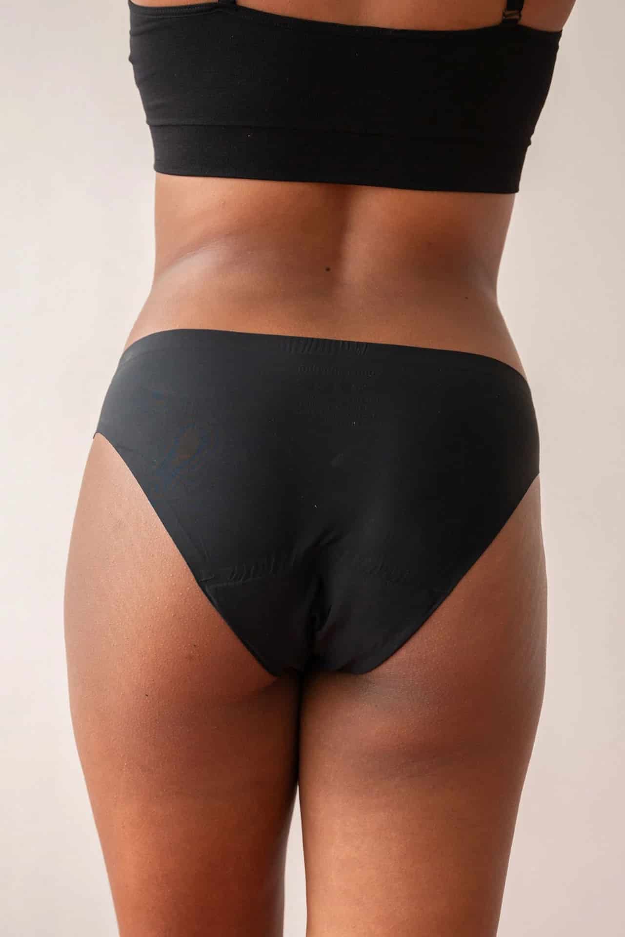 Calzones Menstruales  | Descaderado negro seamless - miniatura 3