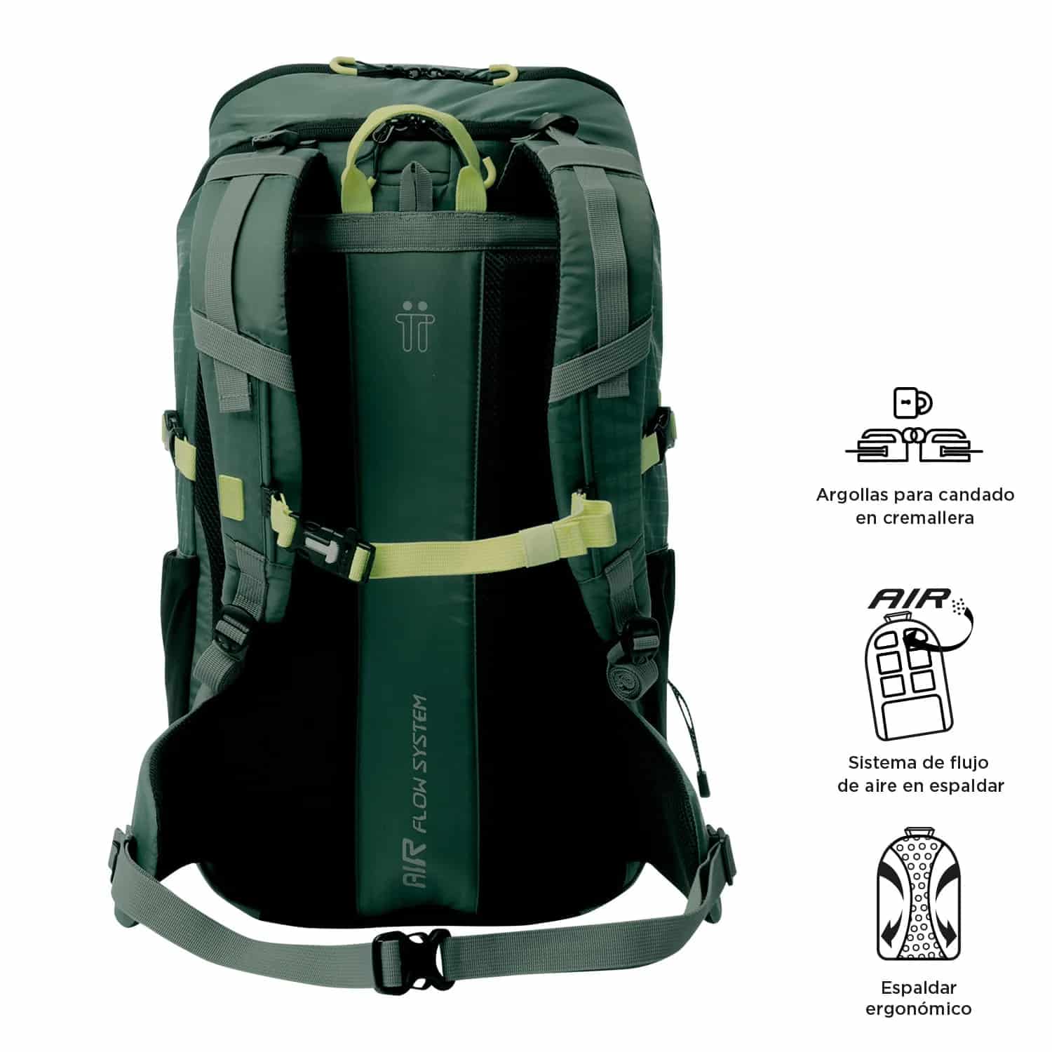 Morral Outdoor Summit 35 Morado con Sistema de Pedernal - miniatura 5