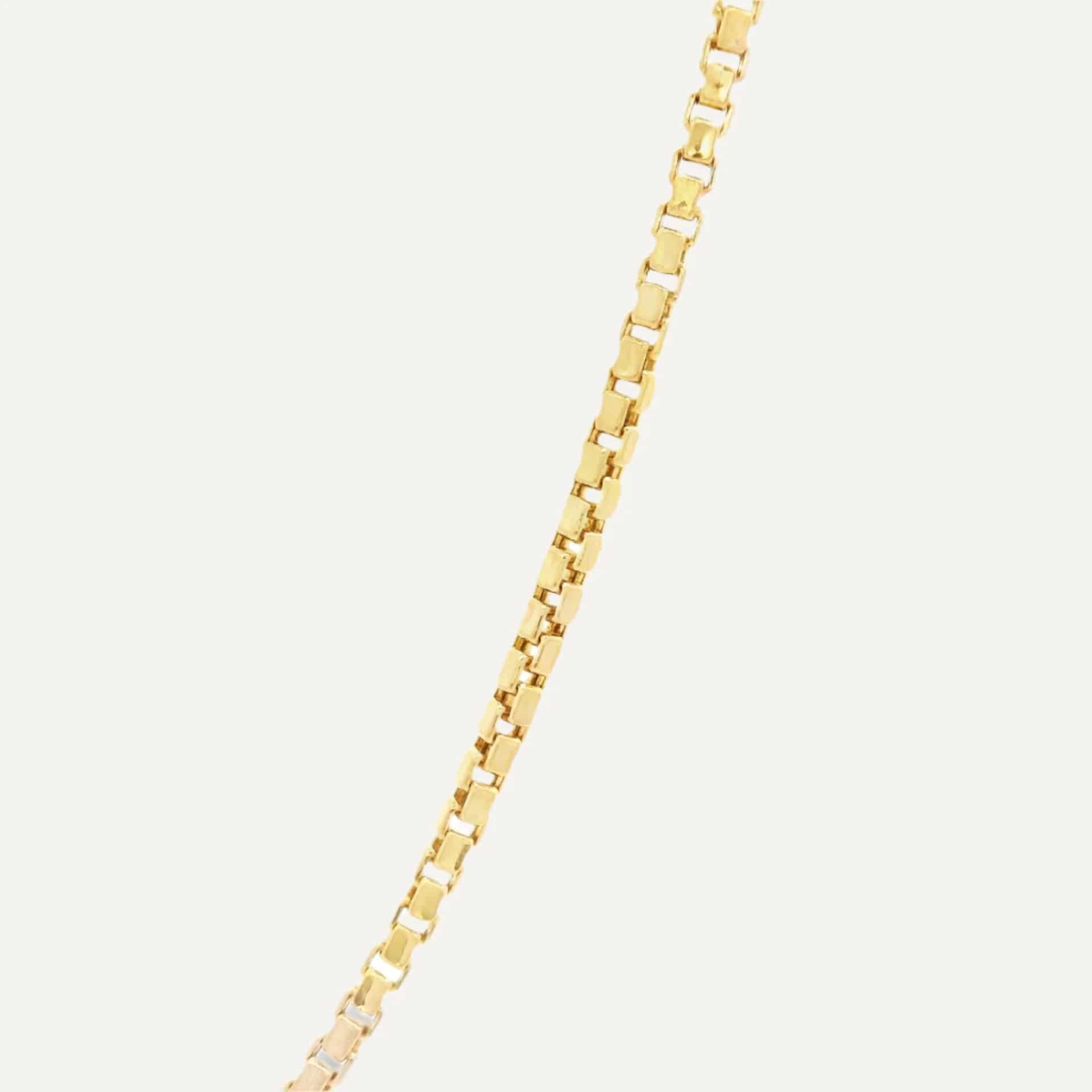Cadena box 18k - miniatura 2