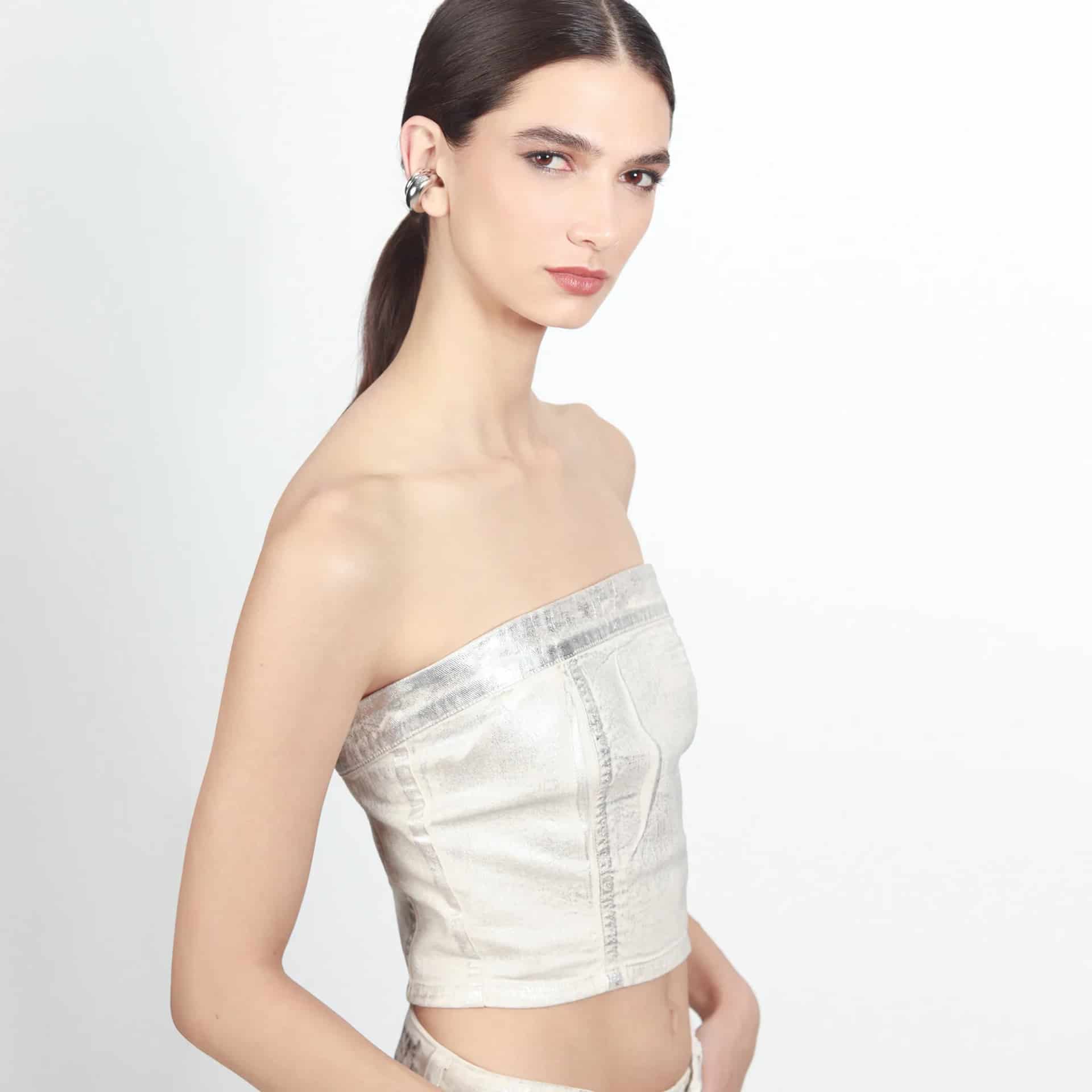 Blusa Cuello Strap Manga Sisa - miniatura 31