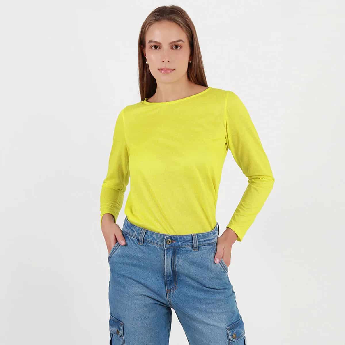 Camiseta cuello redondo manga larga - miniatura 29