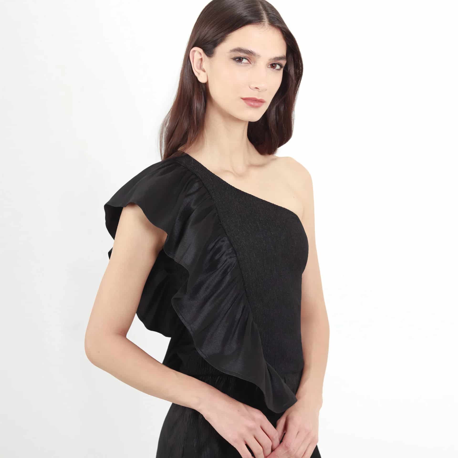 Blusa Cuello Asimetrico Manga Sisa - miniatura 19