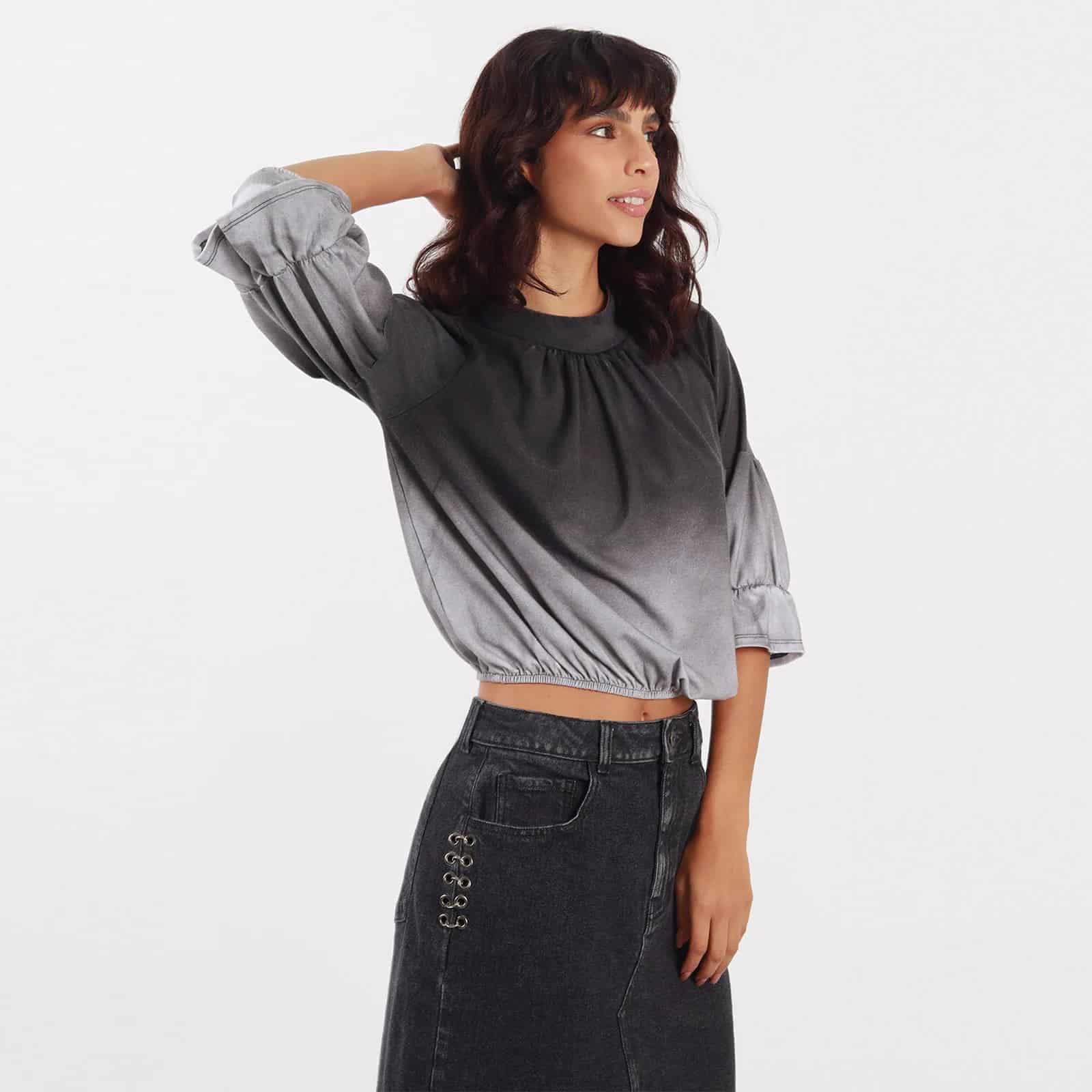 Blusa Cuello Redondo Manga 3cuartos - miniatura 22