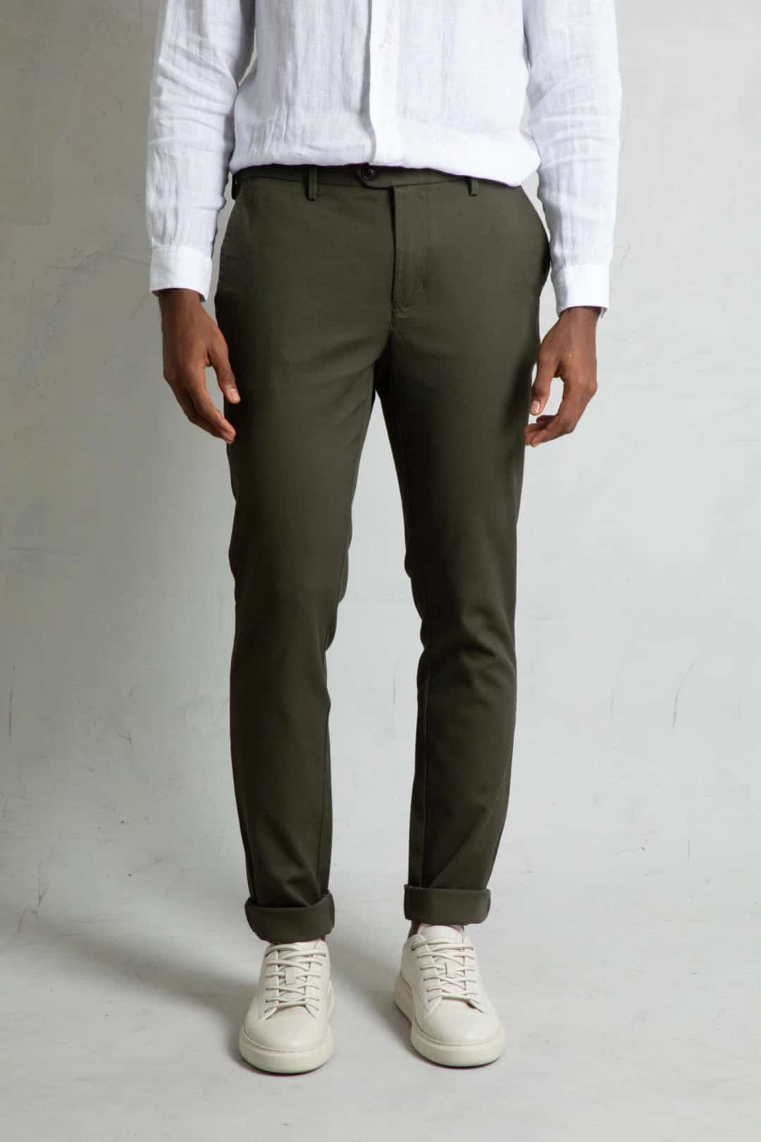 Pantalón Chino Pique Verde