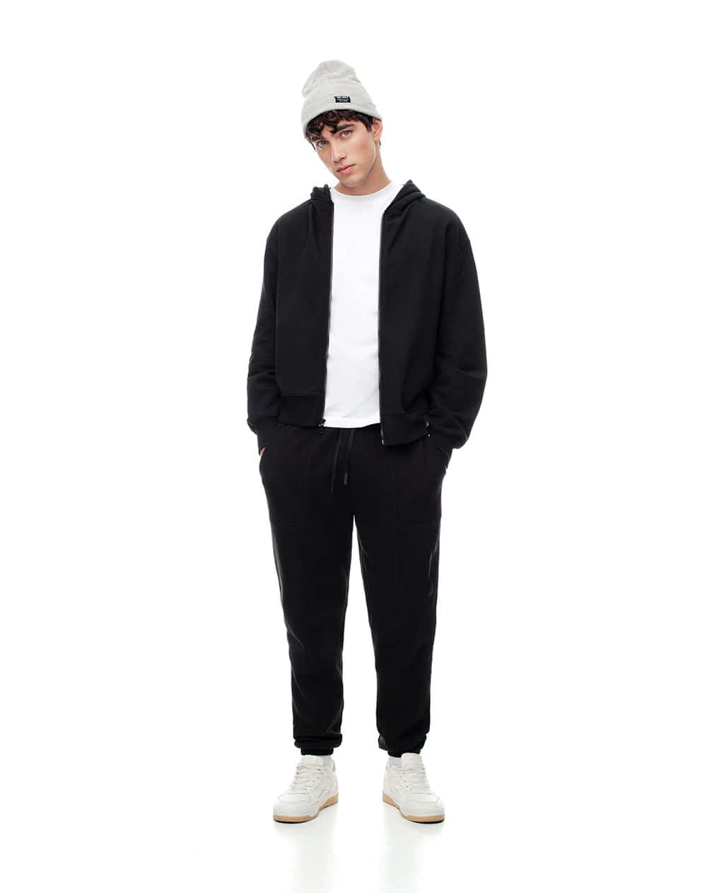 Jogger regular negro hombre