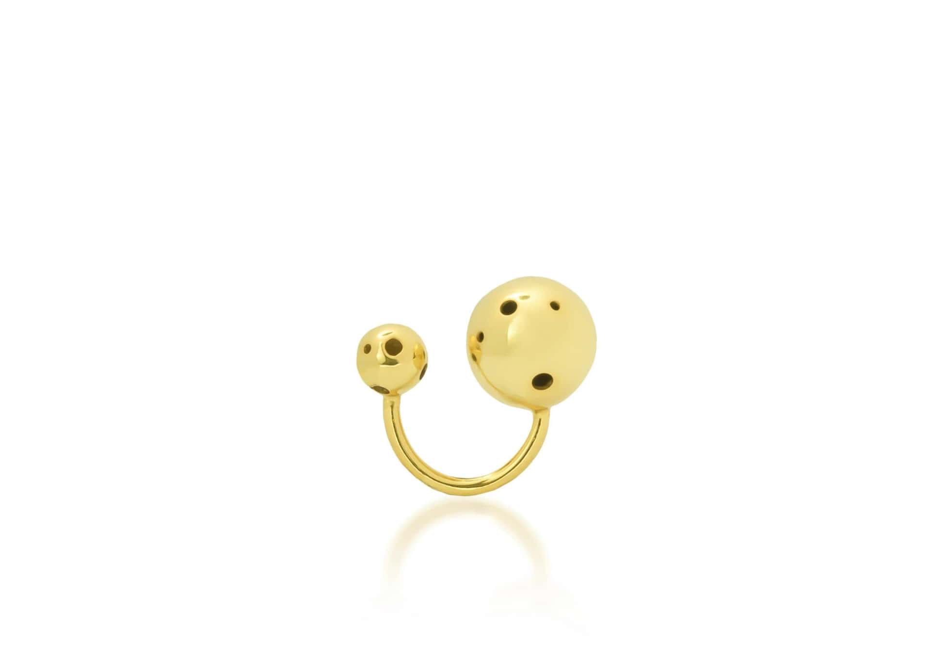 SMALL BUBBLE RING & EAR CUFF