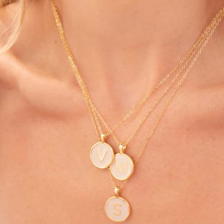 Cadena De Letras + Aretes