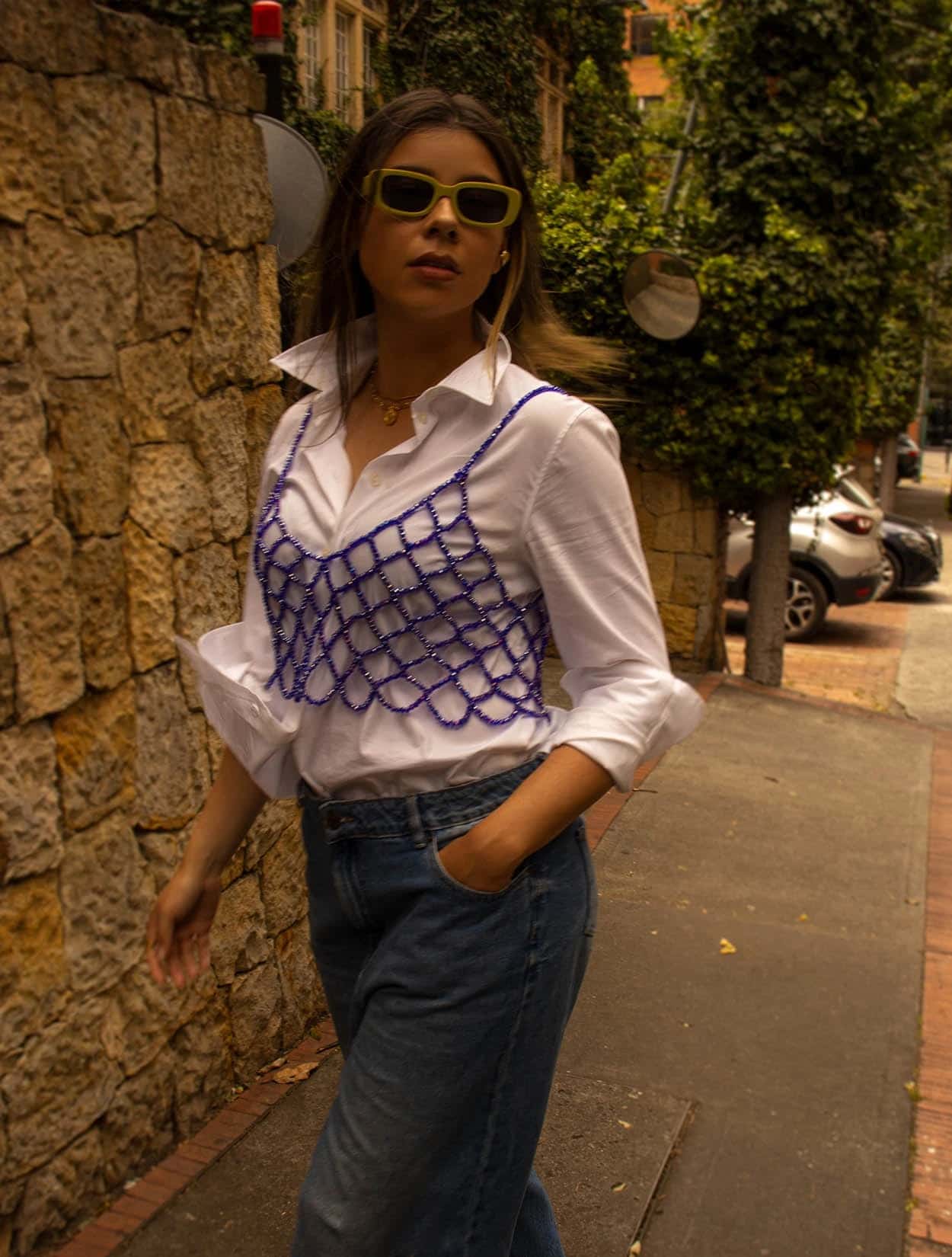 TOP DIAMANTE AZUL - miniatura 2