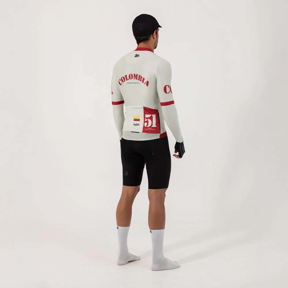 CAMISA CICLISMO MANGA LARGA COLOMBIA 51 PARA HOMBRE - miniatura 2