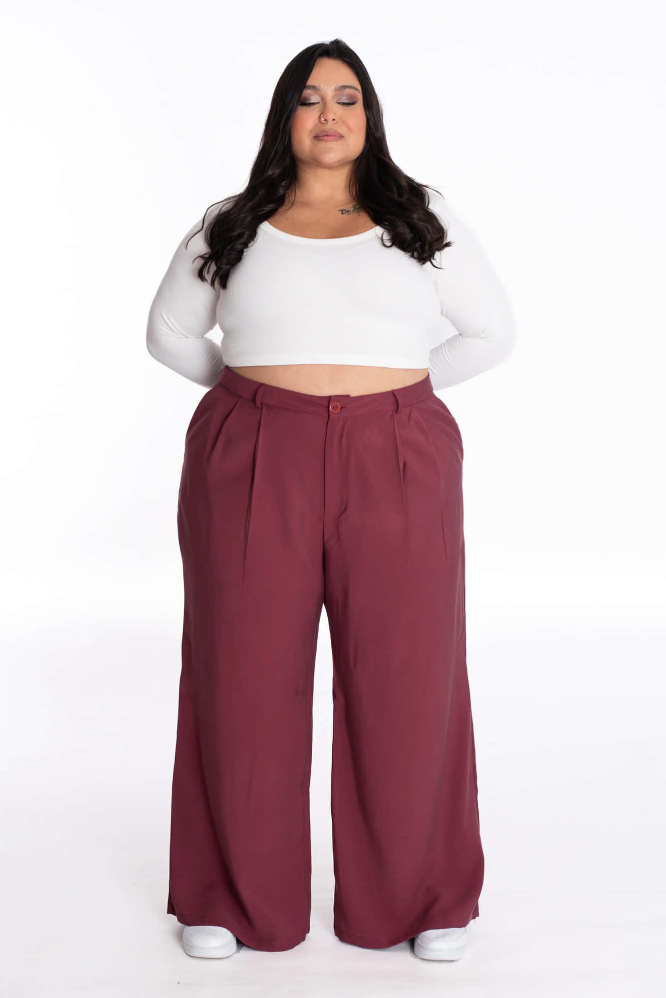 Pantalón Larisa Vino Tinto