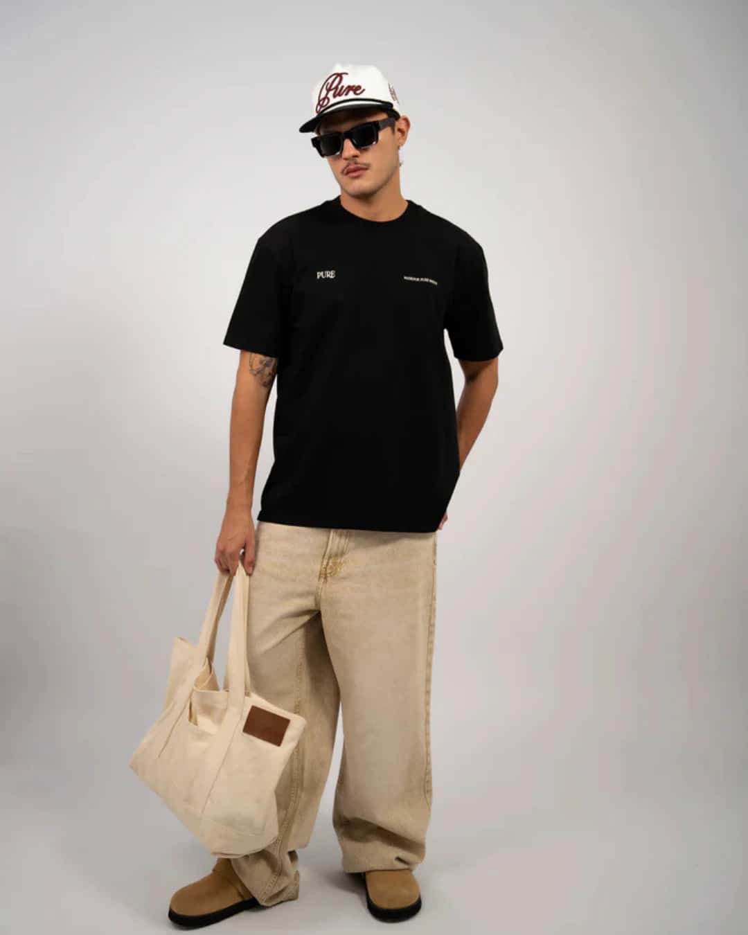 PURE BLACK REGULAR T-SHIRT - miniatura 4