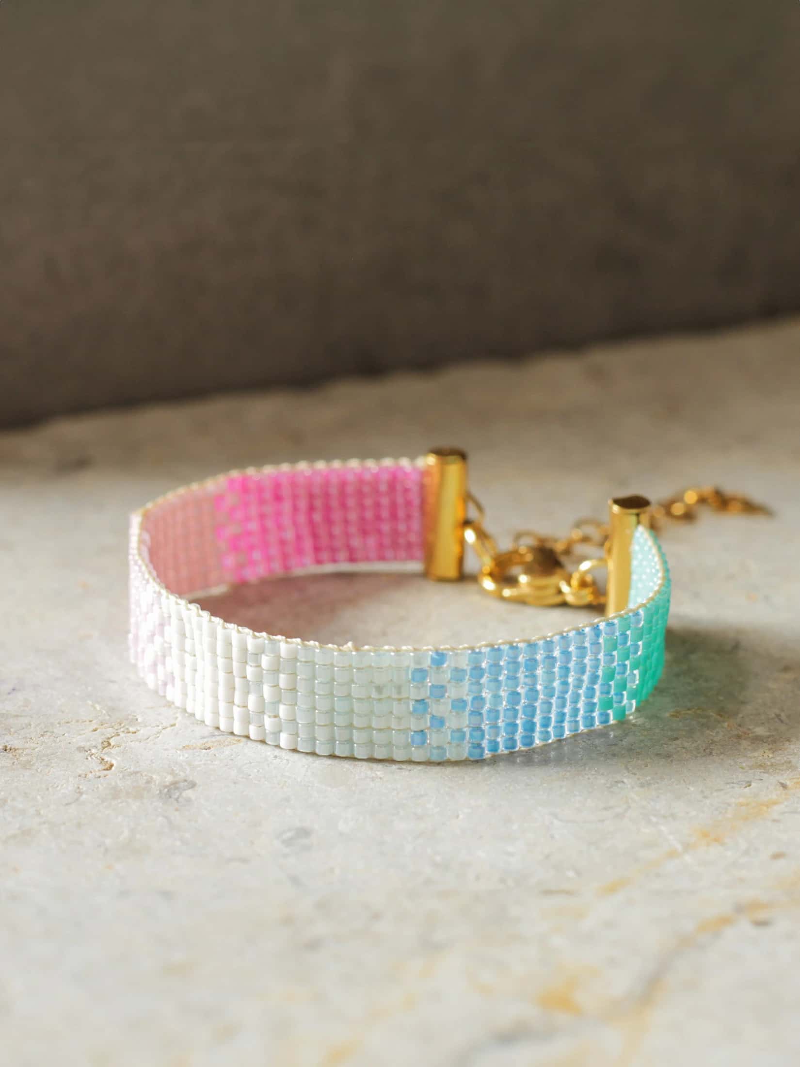 Brazalete Miyuki Coral 7 puntos
