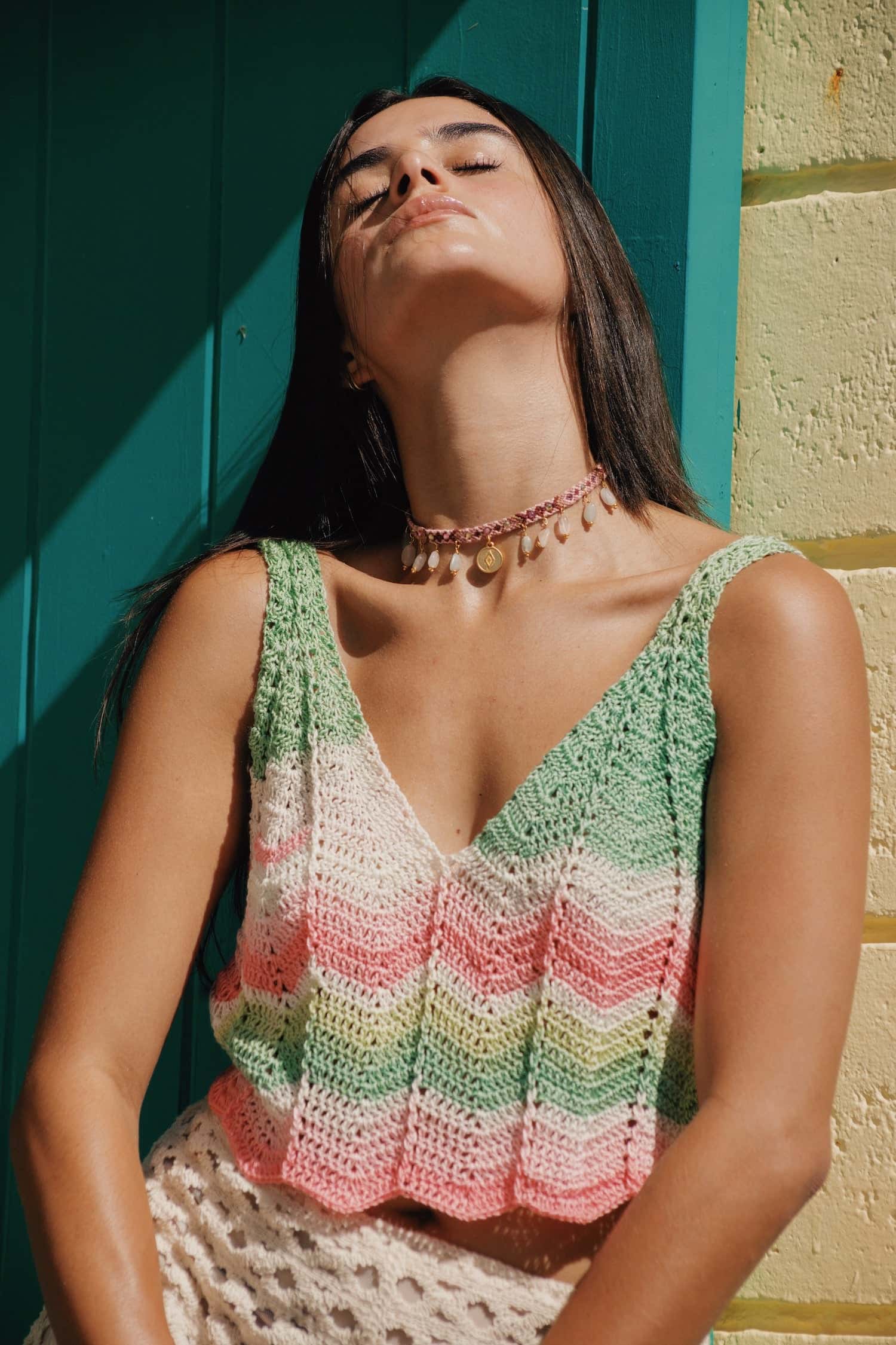 Watermelon Multicolor Crop Top - miniatura 1