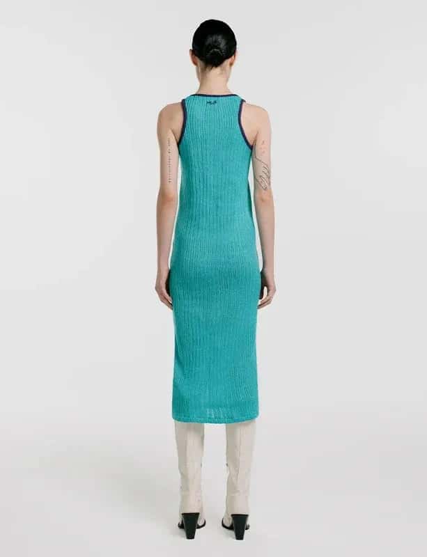 Vestido Midi Agua Marina