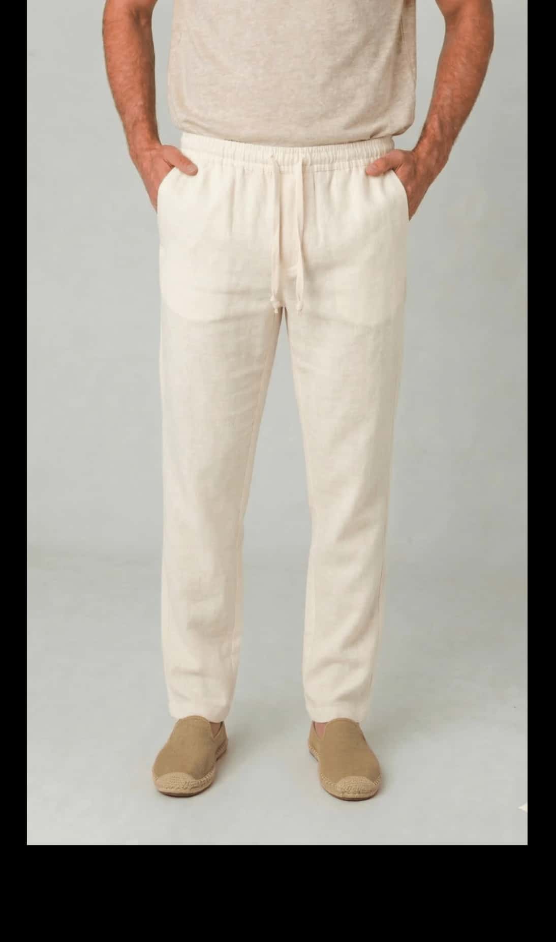 Pantalon Lino Resortado JS